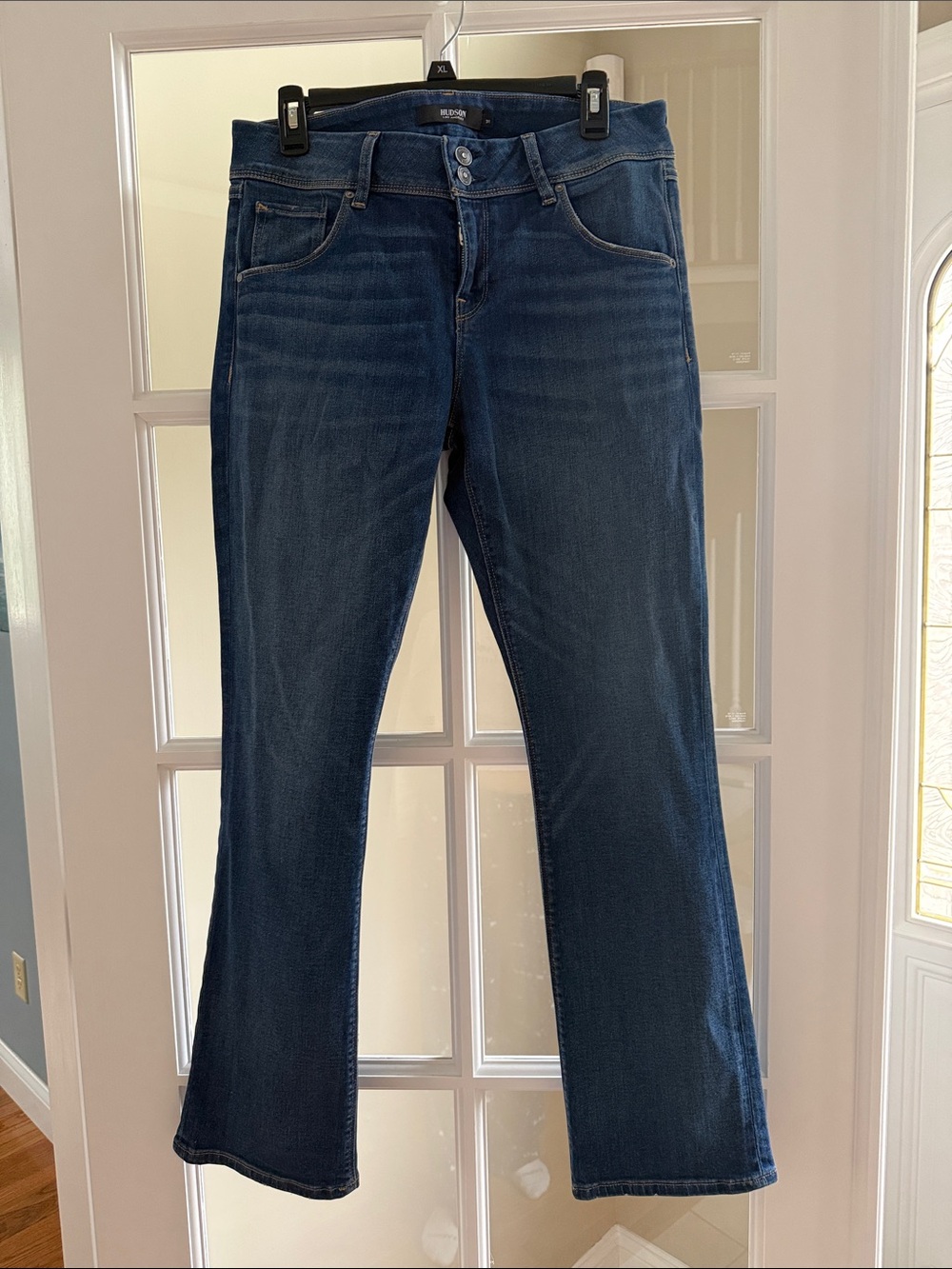 Hudson ‘Beth’ Dark Blue Midrise Baby Boot Petite Jeans